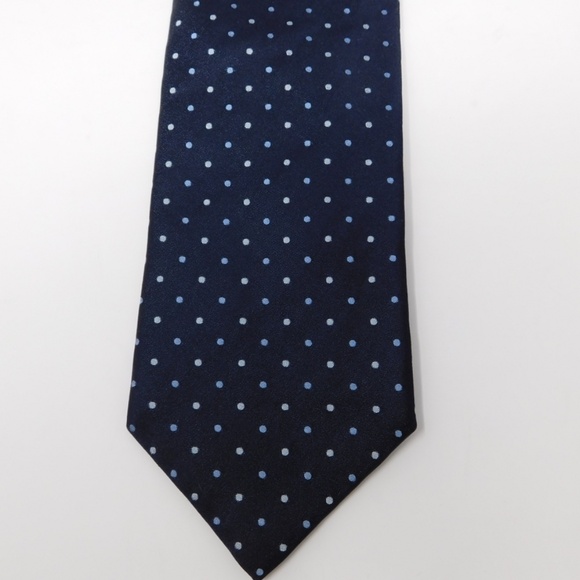 Armani Callezioni Men's Necktie Multicolor Blue Polka Dot Silk Geometric Tie - Picture 1 of 6